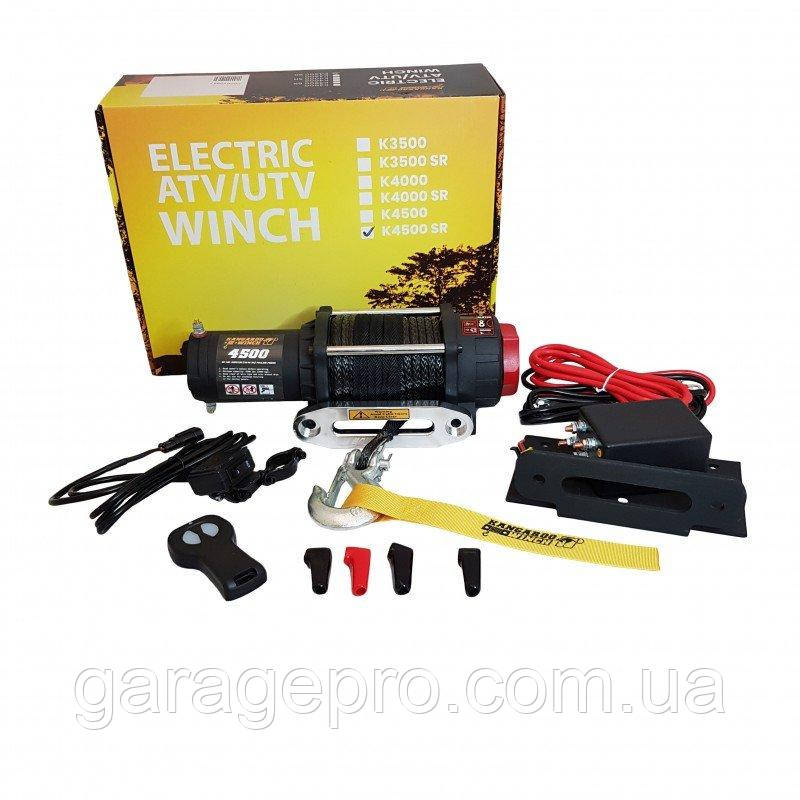 Лебідка для квадроциклу Kangaroowinch 4500 (Синтетичний трос / 2043 кг / 12 Вольт)
