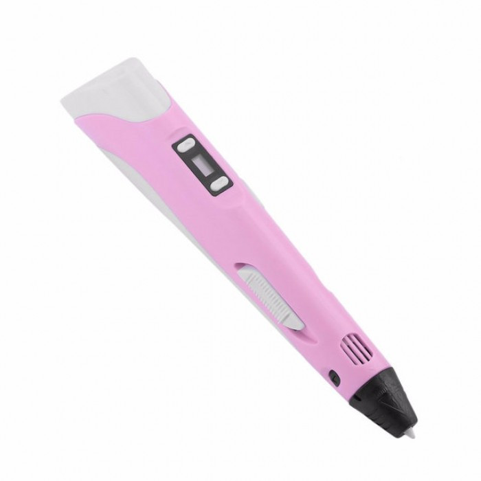 3D Ручка Pen2 MyRiwell для рисования пластиком с LCD дисплеем Розовая - фото 4 - id-p1722685732