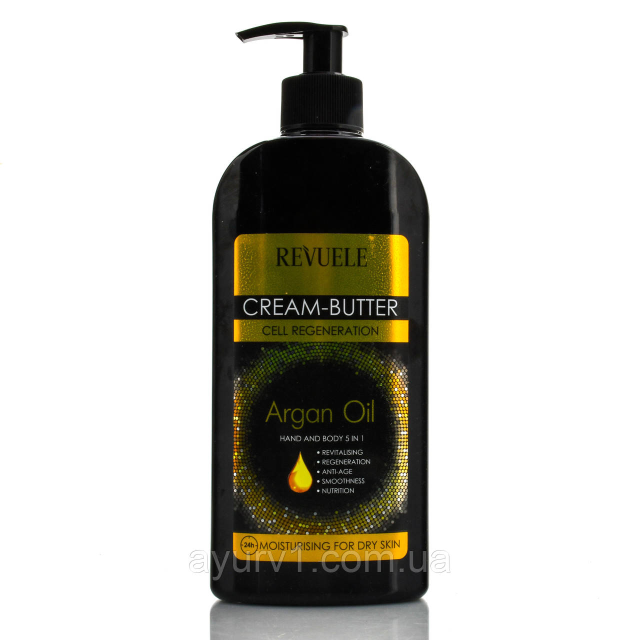 Крем батер для тіла і рук 5 в 1 з аргановою олією, Cream Butter with Argan Oil, Revuele, 400 ml