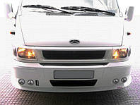 Накладка на передний бампер (2000-2006) Ford Transit 2000-2014 гг. AUC Тюнинг переднего бампера Форд Транзит