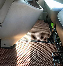 Opel Vivaro 2001-2015 килимки EVA 1+2 (цегляні) AUC Гумові килимки Опель Віваро