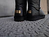 Шкіряні уггі UGG чоловічі чорні зі змійкою високі зимові черевики валянки теплі, фото 7