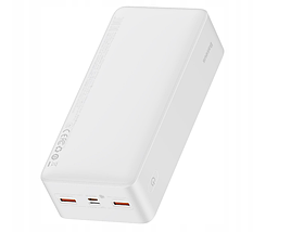 Зовнішній акумулятор Power Bank Baseus Bipow 30000mAh, 2xUSB, USB-C, 20W білий, фото 3