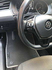 Килимки EVA (чорні) Volkswagen Passat B8 2015 ⁇  рр. AUC Гумові килимки Фольксваген Пассат Б8