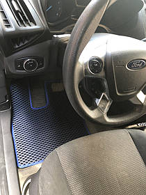 Килимки EVA (АКПП, чорні) Ford Connect 2014 ⁇  рр. AUC Гумові килимки Форд Конект