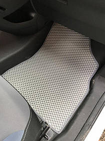 Peugeot Partner 2008+ Поліуретанові килимки Передні + задні (EVA, сірі) AUC Гумові килимки Пежо Партнер