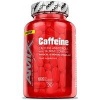 Кофеїн з таурином AMIX CAFEINE 200mg WITH TAURINE 90 капсул