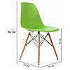 Яскраве крісло стілець зі спинкою для дому та офісу Bonro B-173 FULL KD. Колір зелений., фото 5