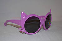 Солнцезащитные очки детские кошка фиолетовый