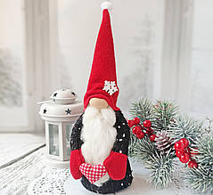 Інтер'єрна іграшка "Скандинавський гном" чорний