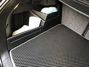 Килимок багажника (HB, EVA, чорний) Skoda Fabia 2014 ⁇  рр. AUC Гумові килимки в багажник Шкода Фабія