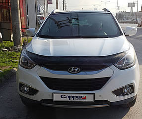 Дефлектор капота (EuroCap) Hyundai IX-35 2010-2015 рр. AUC Дефлектор на капот (Мухобійка) Хюндай Ай Ікс 35