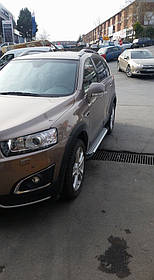 Chevrolet Captiva 2006-2015 Бічні дуги (підніжка) Allmond Grey AUC Бічні пороги Шевроле Каптіва