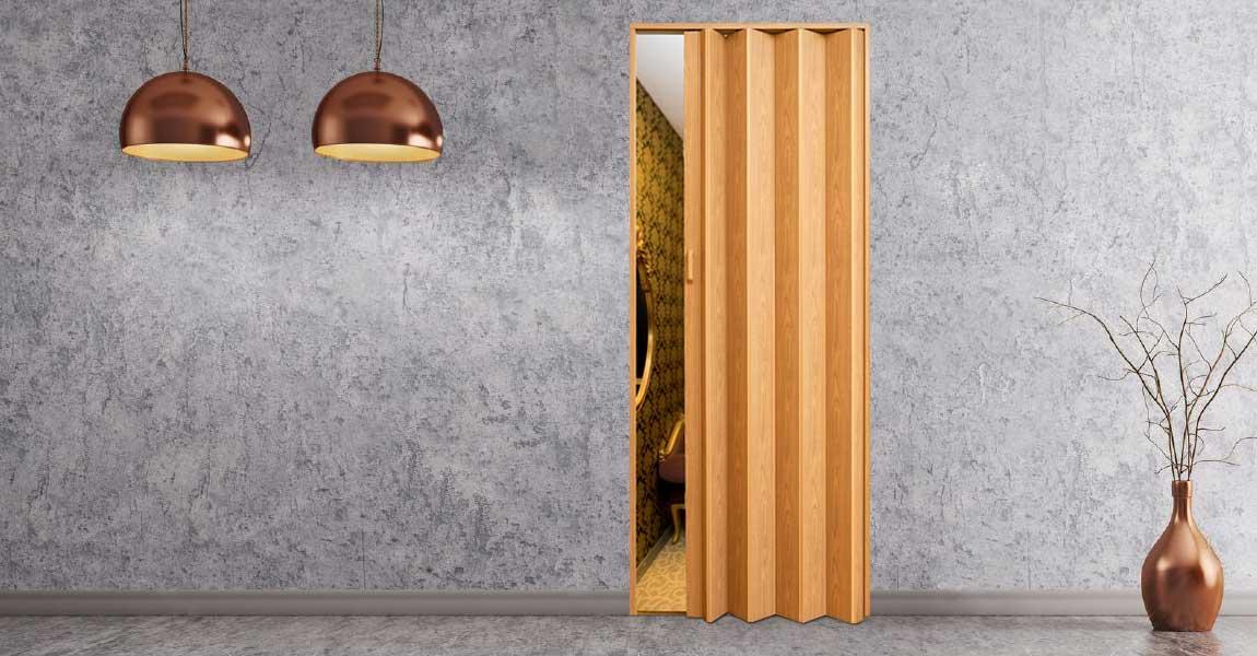 Двері гармошка глухі, дуб 81х203. Міжкімнатні двері гармошка Melodi. Доставка., фото 1