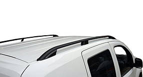 Opel Combo 2012 чорні рейлінги Skyport на стандартну базу AUC Рейлінгі Опель Комбо
