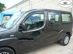 Вітровики (2 шт., HIC) Fiat Doblo II 2005 ⁇  рр. AUC Дефлектори вікон (вітровики) Фіат Добло II