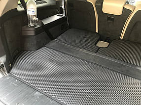 Килимок багажника з 3 частин (EVA, чорний) Volvo XC90 2002-2016 рр. AUC Гумові килимки в багажник Вольво