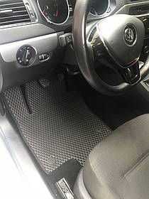 Килимки EVA (чорні) Volkswagen Jetta 2011-2018 рр. AUC Гумові килимки Фольксваген Джетта