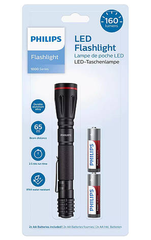 Ліхтарик ручний Philips SFL1001P на батарейках Чорний (SFL1001P/10), фото 3