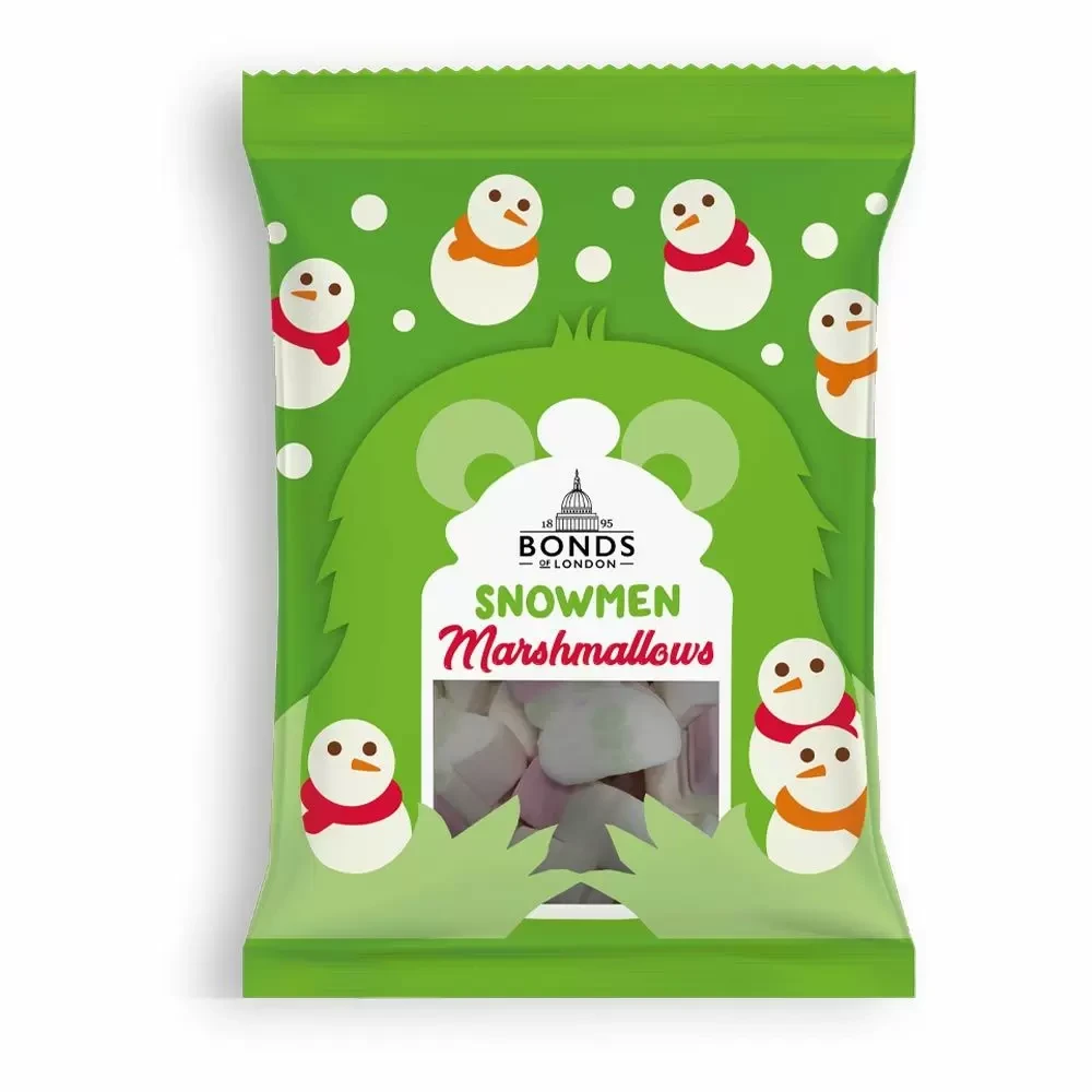 Новорічне Маршмеллоу Bonds Snowmen Marshmallows 80g