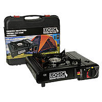 Газова плита туристична LOGIC Portotable Gas Stove з перехідником на великий балон (5907642797846)