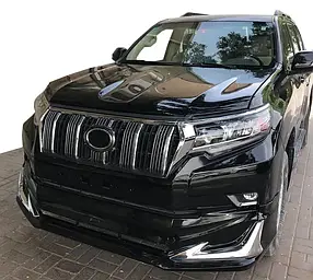 Toyota Prado 150 Накладки на передній і задній бампер Modelista V1 (2017-) у білому кольорі AUC Тюнінг переднього