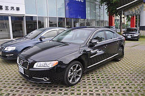 Вітровики з хром молдингом (4 шт., HIC) Volvo S80 2006 ⁇  рр. AUC Дефлектори вікон (вітровики) Вольво С80