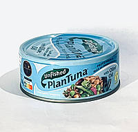 Веганский растительный тунец PlanTuna на основе соевого белка с оливковым маслом, с глютеном, 150 г, Unfished