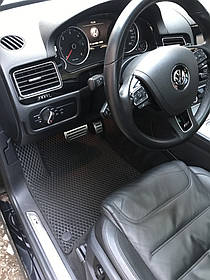 Килимки EVA (чорні) Volkswagen Touareg 2010-2018 рр. AUC Гумові килимки Фольксваген Туарег