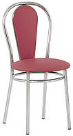 Обідній кухонний стілець Флоріно Florino chrome V-25 бордовий Новий Стиль (замовлення кратно 4шт.)