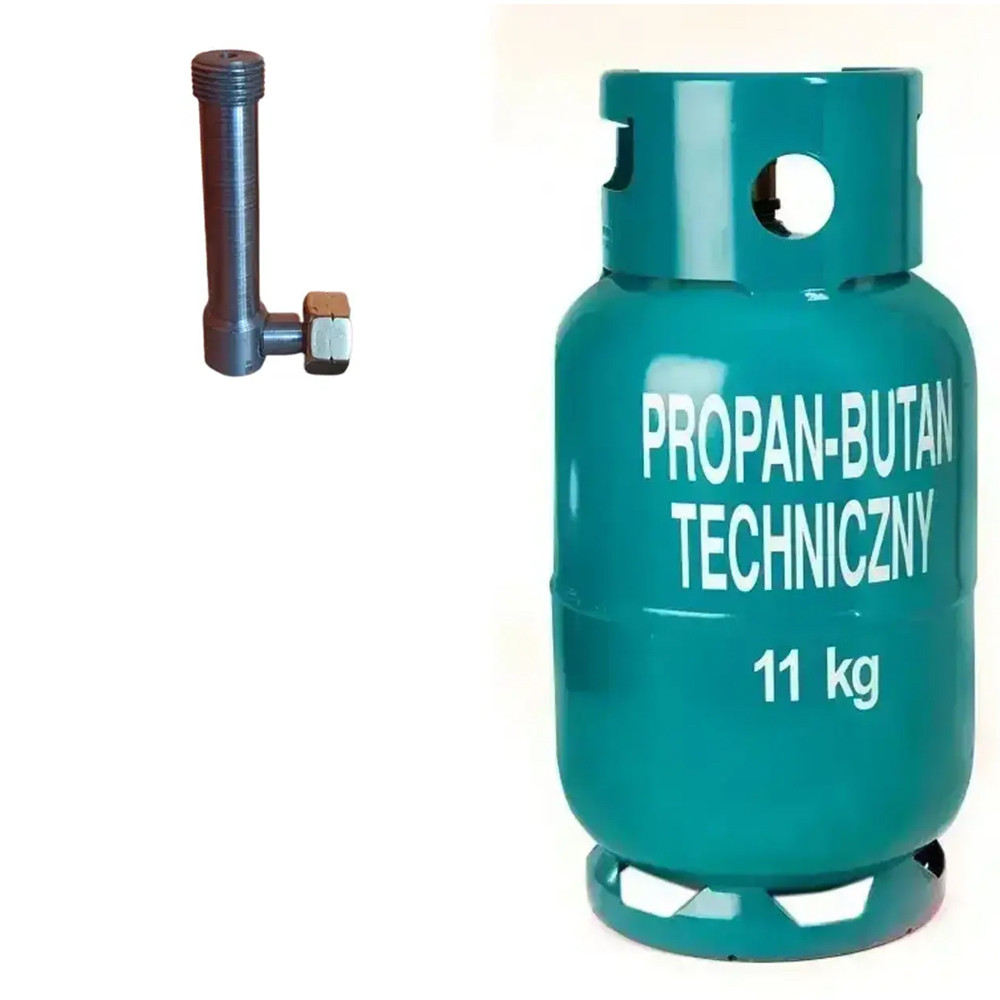 Газовый Баллон 11кг Пропан-бутан + Переходник Угловой Под Тарелку на ...