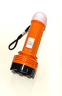 Фонарь ручной на батарейки 1R6 8128 пластмассовый 12,5 см Оранжевый
