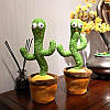 Танцюючий плюшевий кактус танцює співає звуки М'яка іграшка кактус у горщику Музичний, фото 4