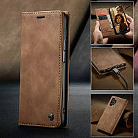 Чохол книжка Caseme з магнітом для Samsung Galaxy A13 коричневий гаманець