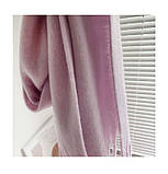 Шарф теплий об'ємний однотонний. Зимовий жіночий великий шарф. Палантин (пудра), фото 6