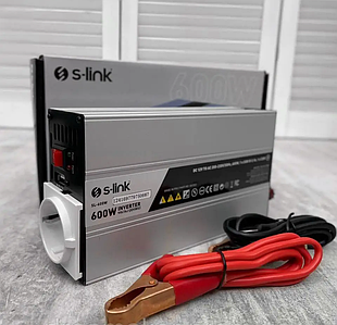 Перетворювач напруги Інвертор S-LINK 12-220V 12 В 600 Вт Invertor (DB-12946-2)