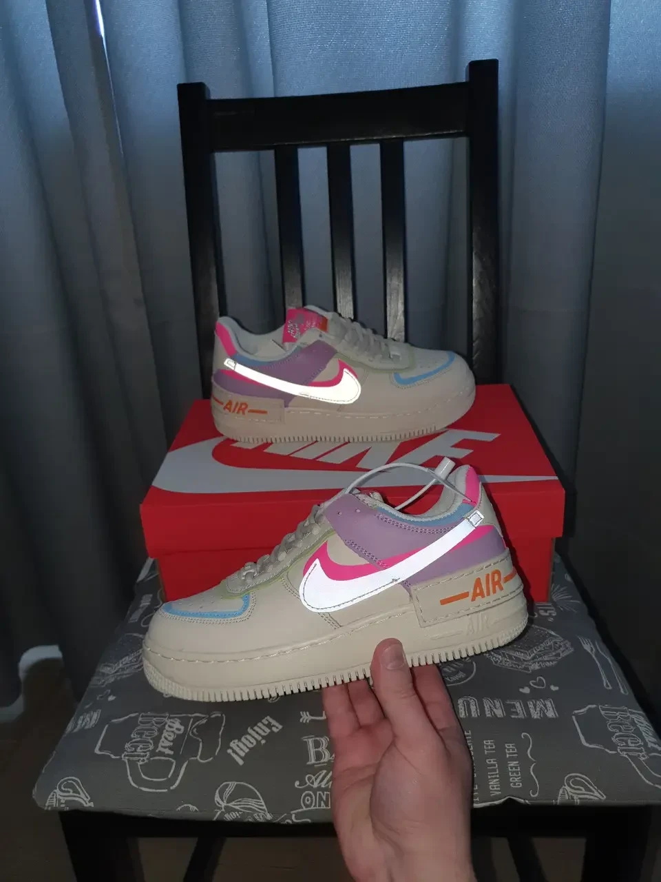 Купить Nike Air Force 1 Shadow Double Swoosh разноцветные кроссы ...
