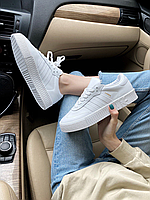 Женские белые кроссовки Adidas Samba white / Адидас Самба белые натуральная кожа