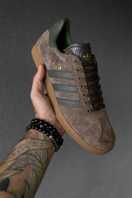 Adidas gazelle brown suede hotsell