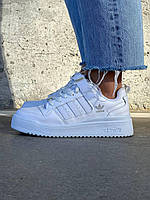 Женские кроссовки Adidas Forum All White / Адидас Форум белые