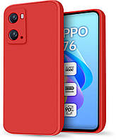 Силиконовый чехол HardCorner для OPPO A76 Красный