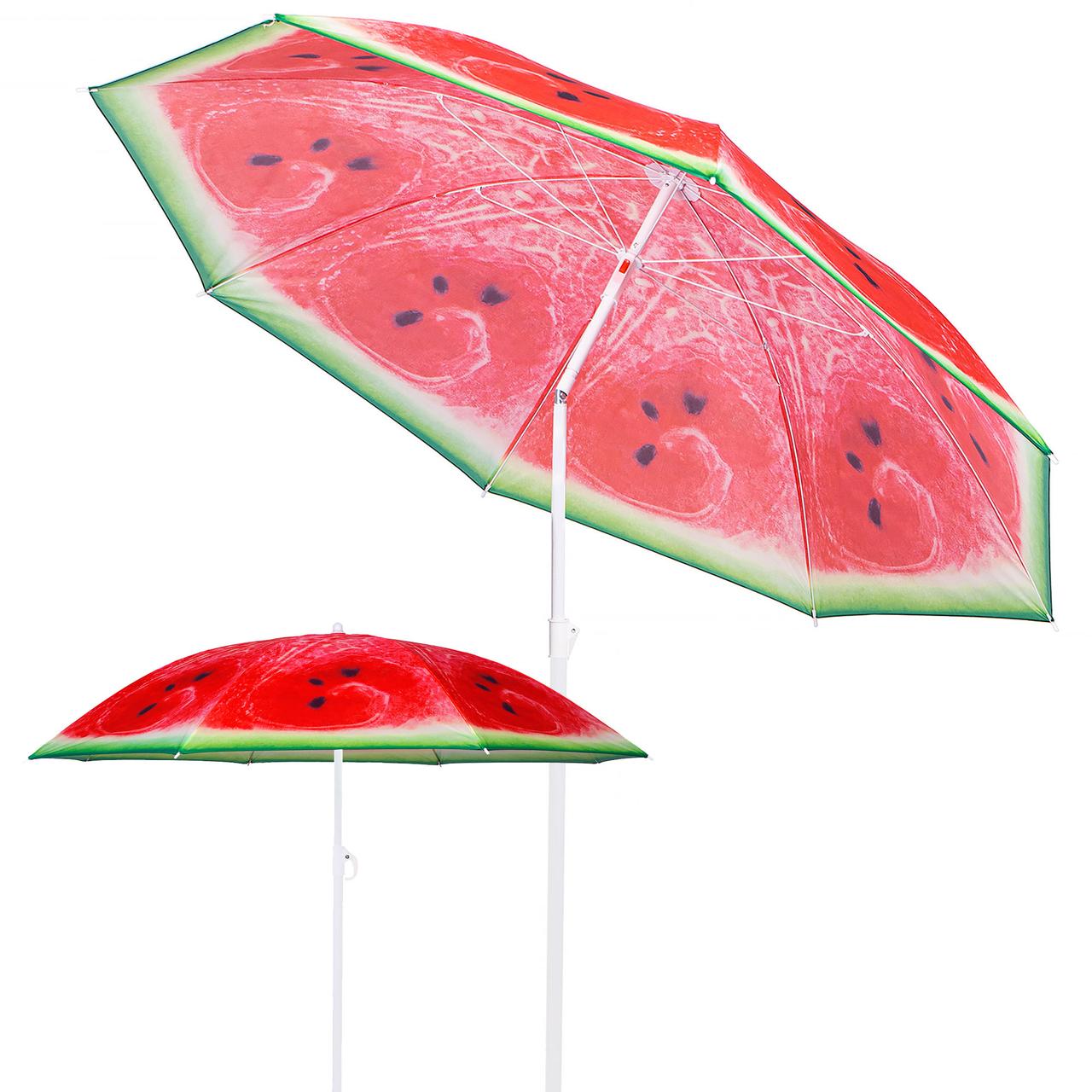 Пляжна парасолька Springos 180 см із регульованою висотою та нахилом BU0020
