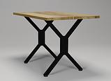 Кухонний стіл Спектр Тенеро 120х75 см прямокутний на металокаркасі, фото 5