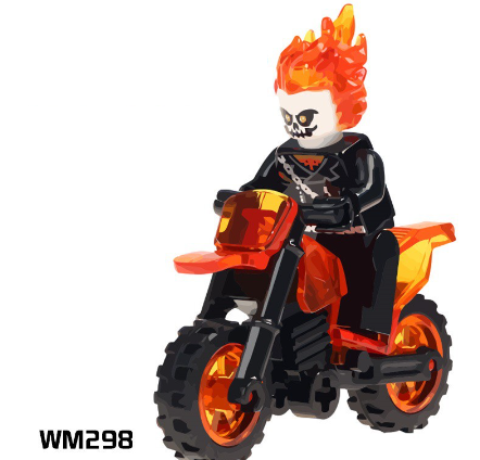 Фигурка Человечки Призрачный Гонщик на Мотоцикле для Лего Lego — Купить ...