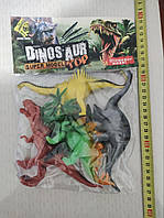 Набор динозавров 5 предметов (F-1025) - игрушечные динозавры, набор фигурок динозавров, резиновые динозарвы