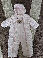 Демісезонний комбінезон для дівчинки ніжно-рожевий колір (синтепон)