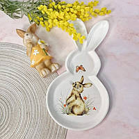 Оригинальная тарелка в форме кролика 31х15,5 см см (керамика)