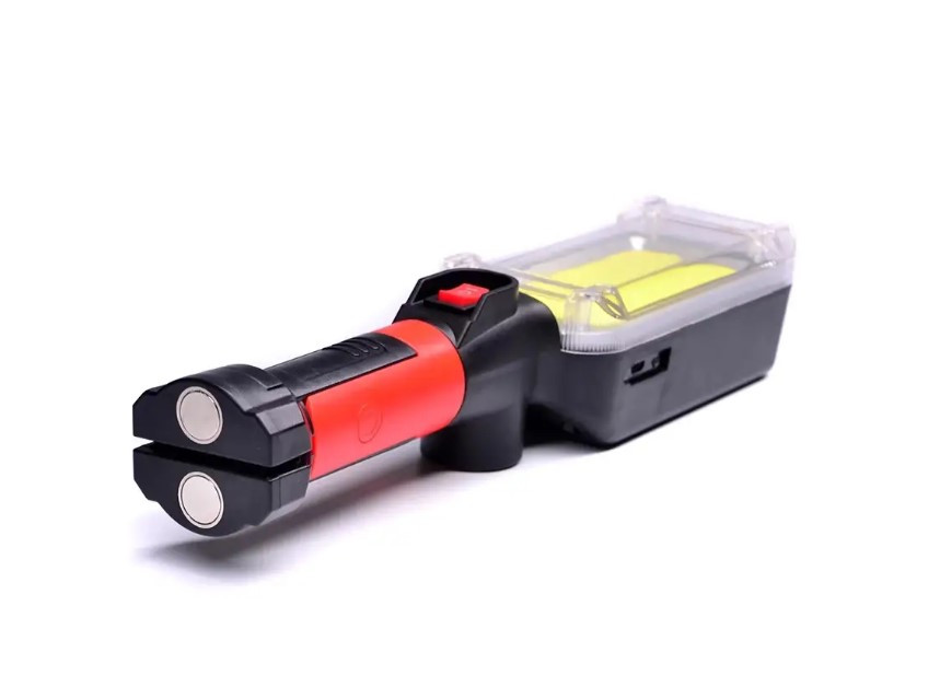 Переносной аккумуляторный фонарь с крючком и магнитом Bailong 8859 Pro 20 Ватт, фото 7