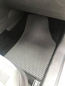 Volkswagen Caddy 2015+ Поліуретанові килимки (2 шт., EVA, чорні) AUC Гумові килимки Фольксваген Кадді