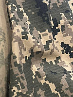 Ткань-Рипстоп пиксель камуфляж без пропитки (состав:50%коттон,50%полиэстер) для пошива одежды.